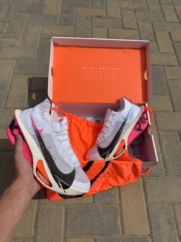 Nike zoomx vaporfly white - zoomx, white/pink